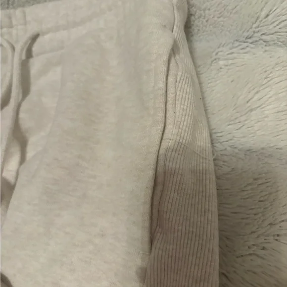 Beige Drawstring Shorts - Picture 2 of 4